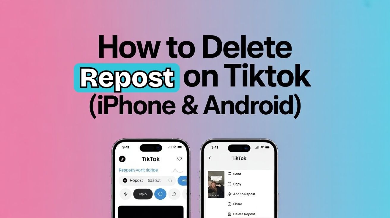 How to Delete Repost on TikTok (iPhone & Android) Complete Guide